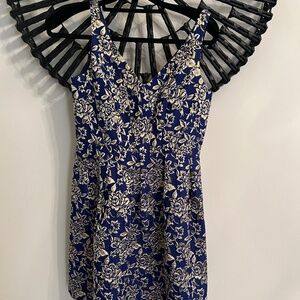 Gold And Royal Blue dress